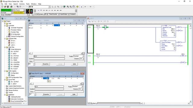 SQL (Sequencer Load) Instruction PLC500 смотреть онлайн