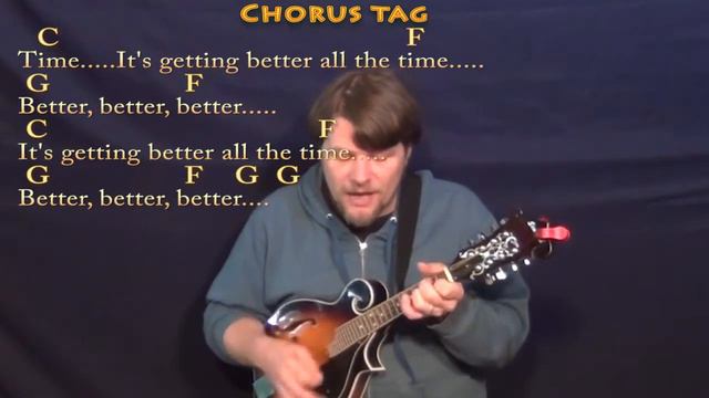 Getting Better (The Beatles) Mandolin Cover Lesson with Chords/Lyrics смотреть онлайн