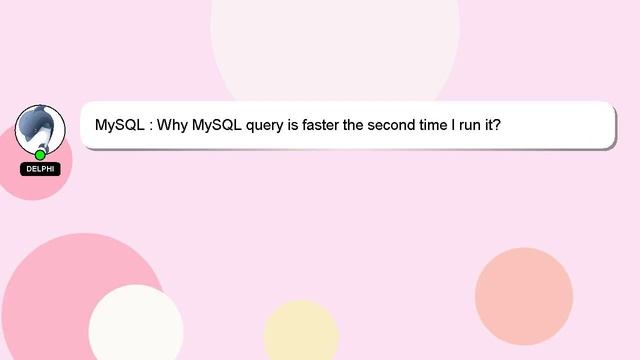 MySQL : Why MySQL query is faster the second time I run it? смотреть онлайн