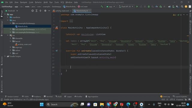 Simple ListView in Android Kotlin || @Learning Face || Android Development Tutorial for Beginner смотреть онлайн