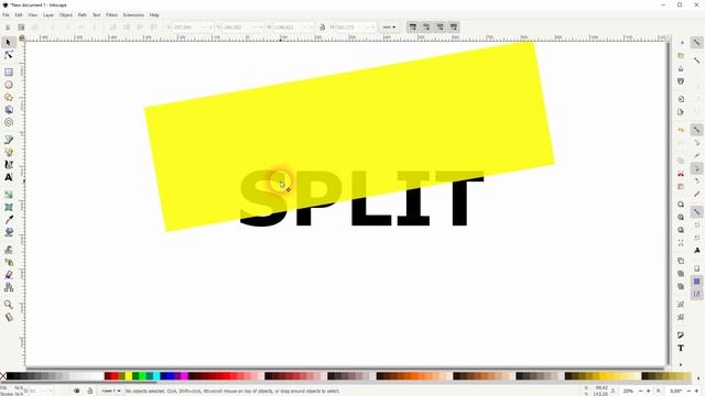Split Text Effect in Inkscape смотреть онлайн