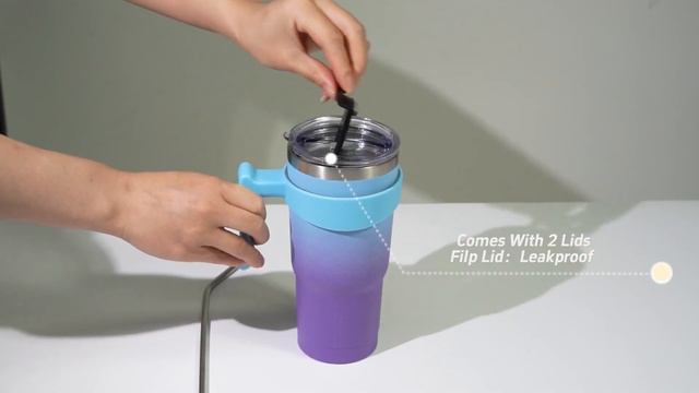 BJPKPK 10 Oz Tumbler With Handle Insulated Tumbler With Lid And Straw Stainless Steel T смотреть онлайн