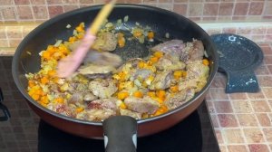 Моё Любимое Блюдо из Куриной Печенки с Гречкой на Сковороде, Самая Нежная Куриная Печень.