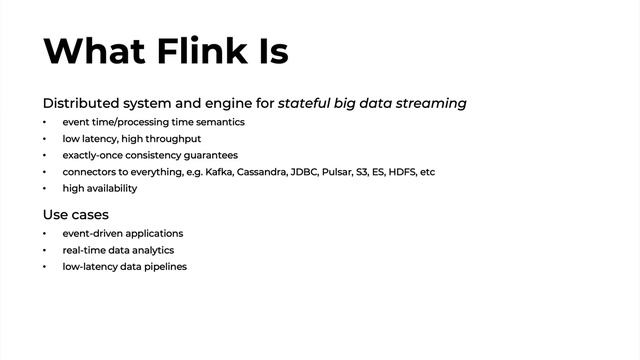 Apache Flink Course - Overview смотреть онлайн