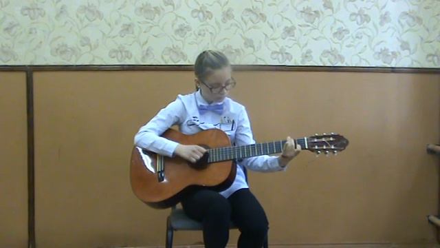 Алексеева Кристина , 2 класс. Украинская народная песня "Месяц на небе" смотреть онлайн