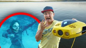 Мы нашли зомби и другие жуткие находки под водой с помощью подводного дрона!