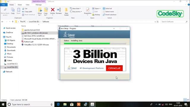 CodeSky - How to Install JDK 10 on Windows 10 ,8 ,7 | Java Path Setting in 1 Minutes смотреть онлайн
