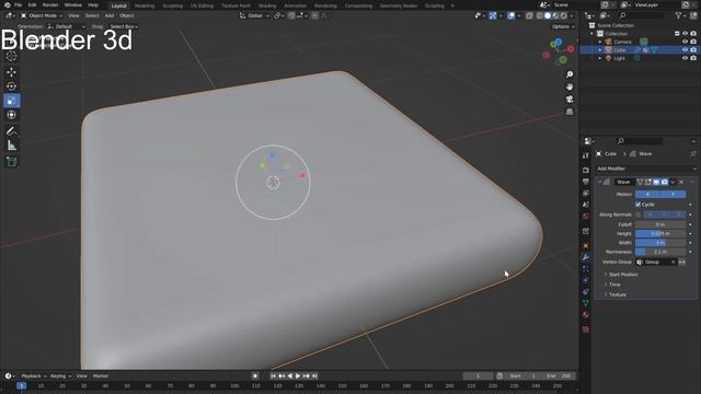 моделируем воду в Blender 3D смотреть онлайн