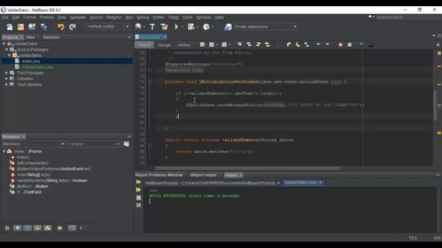 validar el ingreso de solo números o Letras en JAVA NETBEANS смотреть онлайн