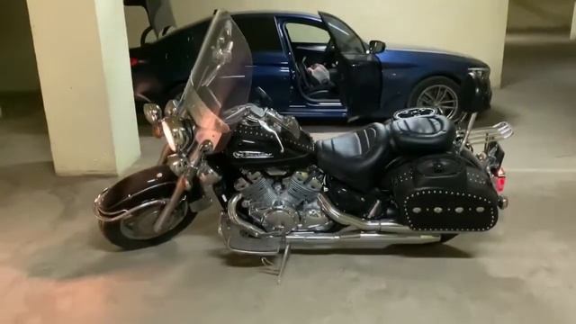 Yamaha RoyalStar XVZ1300. Запуск двигателя и звук мотора. Engine start and exhaust sound смотреть онлайн
