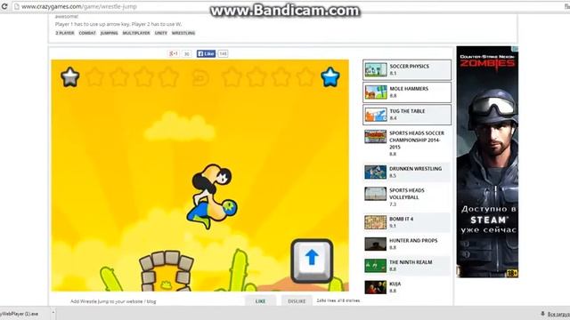 Мини-игры(Wrestle Jump)#1 смотреть онлайн