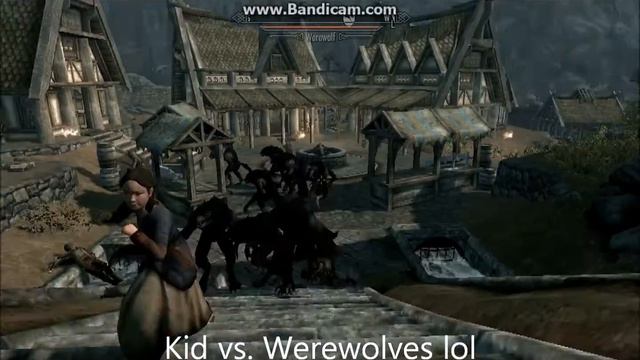 Skyrim NPC Battles #1 Werewolves vs.Whiterun смотреть онлайн