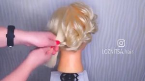 Прически на КОРОТКИЕ ВОЛОСЫ КАРЕ Прически Выпускной HairStyle Супер прическа Прическа на Новый год