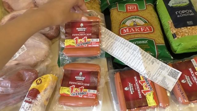Закупка продуктов на месяц Июль. Цены на продукты. Планирование меню. смотреть онлайн