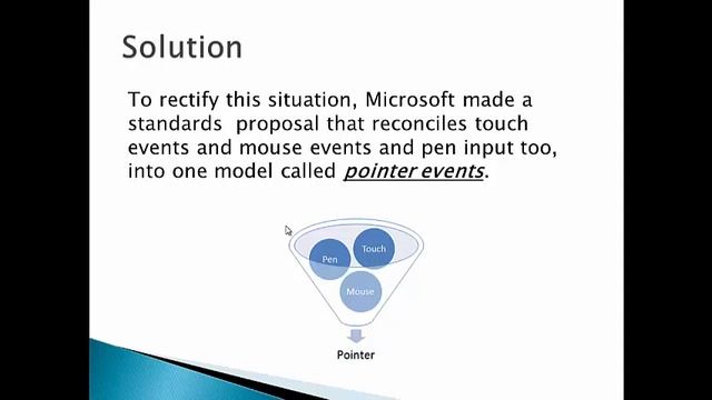 Cs420 Pointer Events lecture 1 week 10 смотреть онлайн