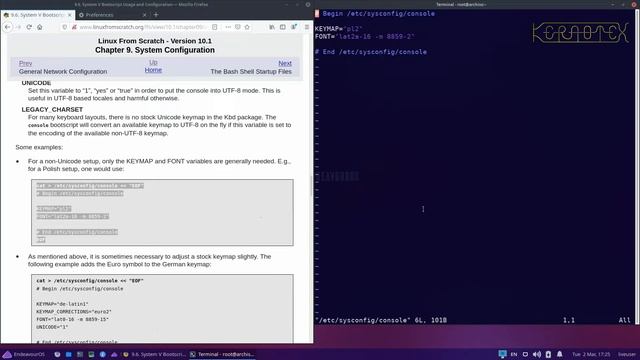 LFS 10.1 Chapter 9 - System Configuration смотреть онлайн