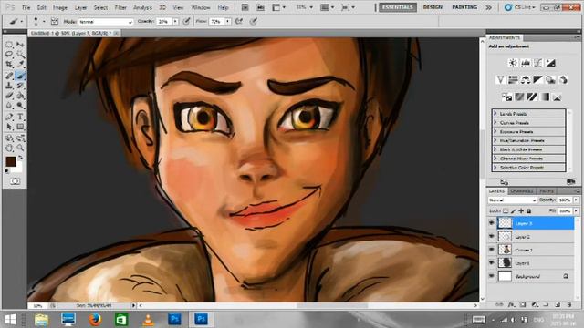 Digital Painting of TRACER from Overwatch (SpeedPaint) - PAINTERLY STYLE смотреть онлайн