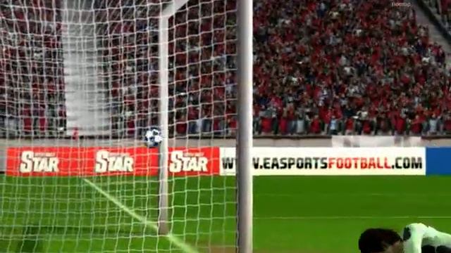 FIFA10 Ronaldo гол об две штанги в одно касание.. смотреть онлайн