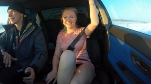 Зимний дрифт с девушкой. Дрифт Такси SLS