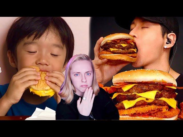 ДЕТИ против ВЗРОСЛЫХ в МУКБАНГЕ и АСМР | реакция на мукбангеров смотреть онлайн