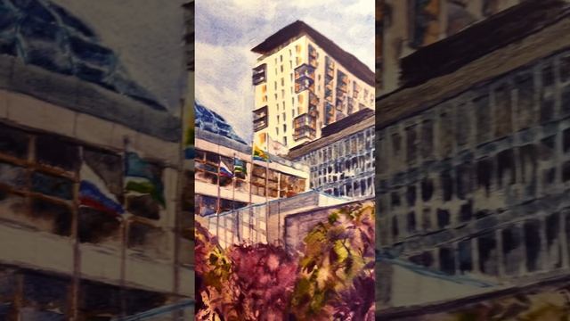 Акварель. Бумага Fabriano 25% хлопка. #watercolor #акварель #paint #fabriano смотреть онлайн