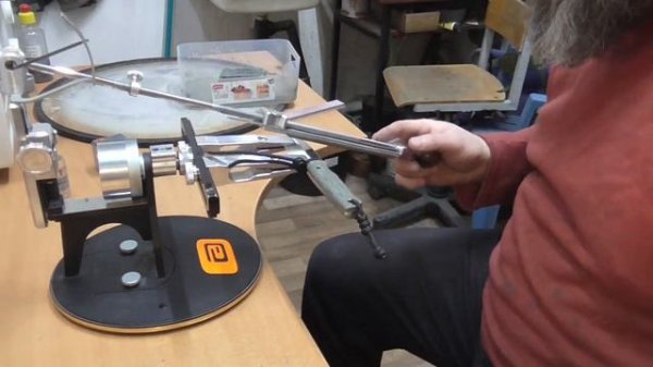 Заточка м390 и Vanax37 Оксидом Алюминия от Grinderman. Пробуем 220 ОА обдирочники.