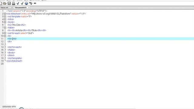 Ejemplo #1 de XSLT con XML copy editor смотреть онлайн