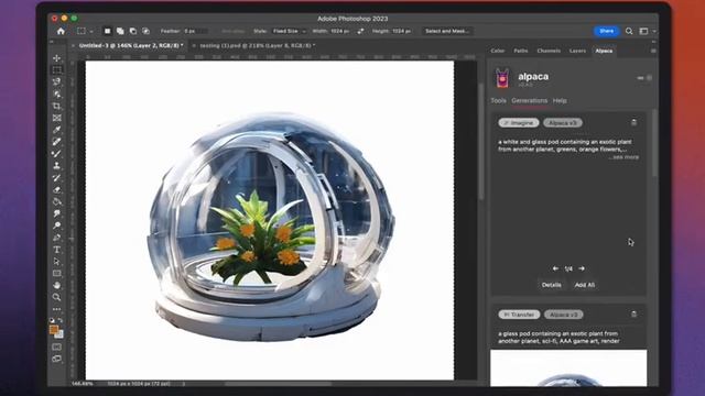 Alpaca photoshop plugin - плагин для Photoshop на основе ИИ смотреть онлайн