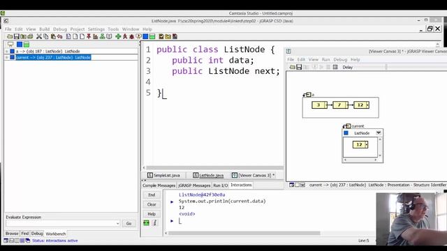 Linked List internals in Java using ListNode смотреть онлайн