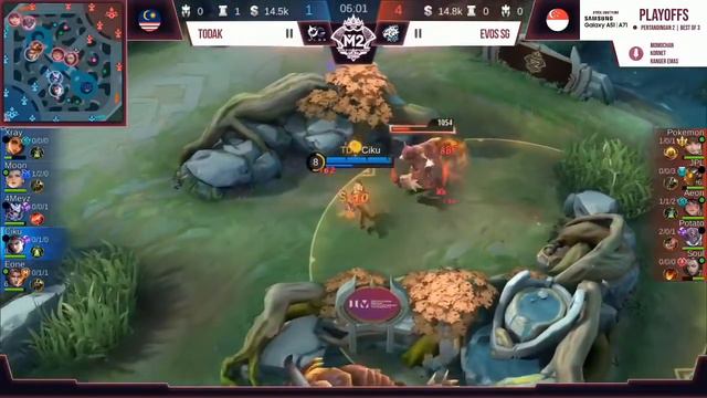 [M2] EVOS SG vs Todak GAME 1 M2 World Championship 2020 Playoffs | Mobile Legends смотреть онлайн