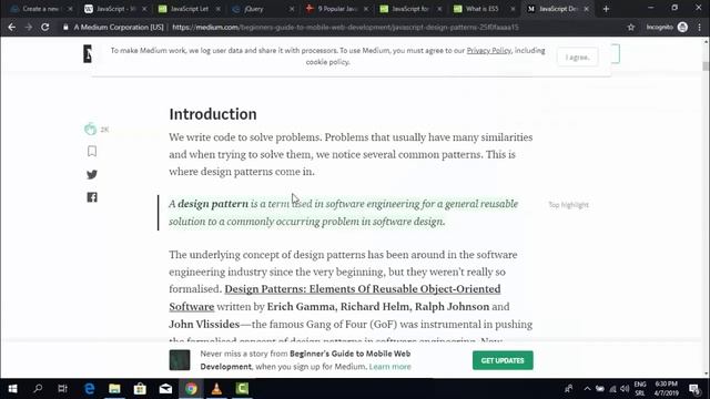 JavaScript Best Practices: Lesson 11. - Design Patterns смотреть онлайн