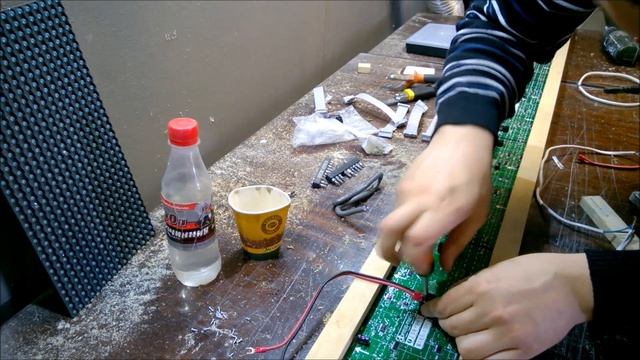 Сборка бюджетной бегущей строки 160 на 1600 / produce cheap led signs смотреть онлайн