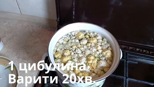 Суп "Літній" Зелений горошок Цвітна капуста Фрикадельки Зеленый горох Цветная капуста Фрикадельки смотреть онлайн