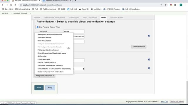 Fortify on Demand - Jenkins Plugin смотреть онлайн
