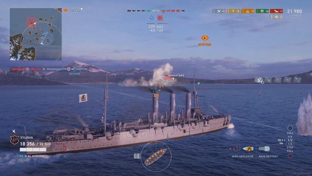 World of Warships: Legends AL Avrora - Solo Warrior смотреть онлайн