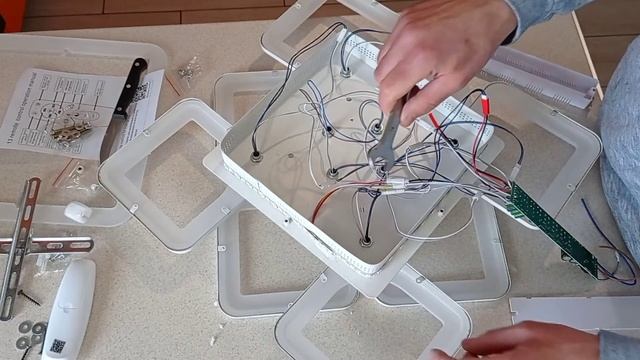 Светодиодная люстра сборка и подключение. смотреть онлайн