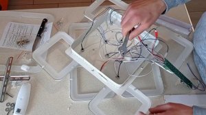 Светодиодная люстра сборка и подключение.