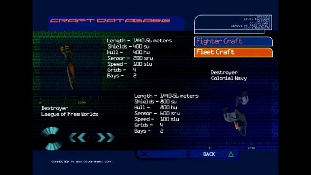 Colony Wars (PS1) Ship Database смотреть онлайн