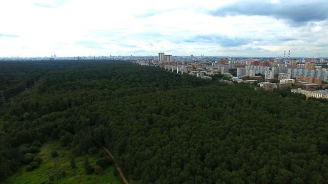 Панорама из Измайловского парка с высоты птичьего полета.