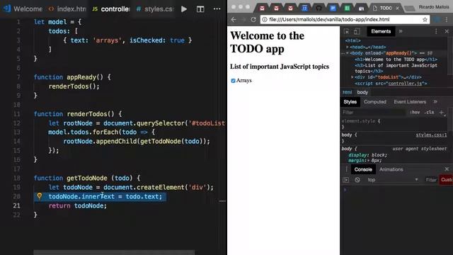 JS Workshop Create a TODO app смотреть онлайн