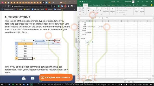 39 Excel error type and math functions смотреть онлайн