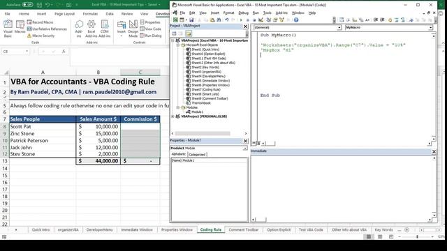 Excel VBA for Accountants - 10 key tips to write VBA codes смотреть онлайн