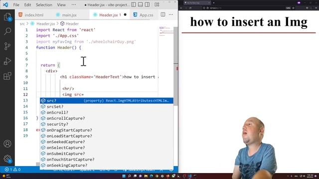 How to Insert an Image Using React смотреть онлайн