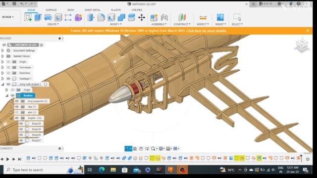 Aeroplane Design In Fusion360 #Aeroplane Design In Fusion Fusion360 #Autocad
