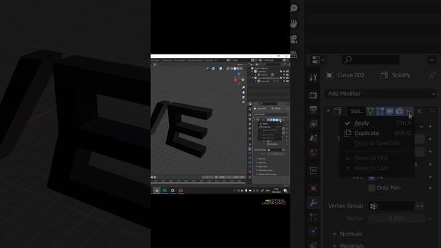 Как быстро сделать буквы-шарики в Blender? 🎈🦄👀 1 часть #blender #blendertutorial #tutorial #design смотреть онлайн