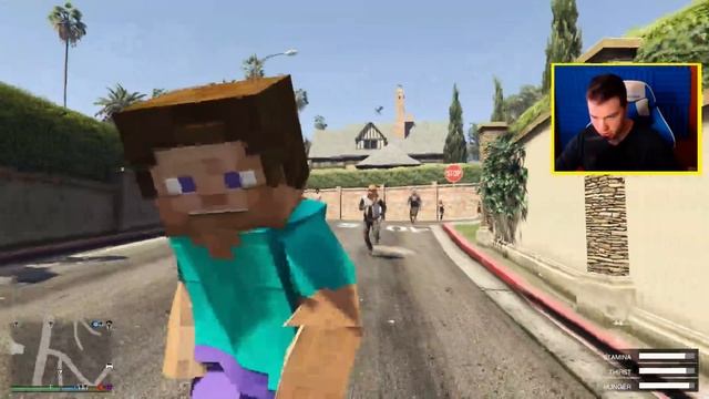 GTA 5 Vs MINECRAFT ZOMBIES!?!?! (GTA 5 Mods) смотреть онлайн