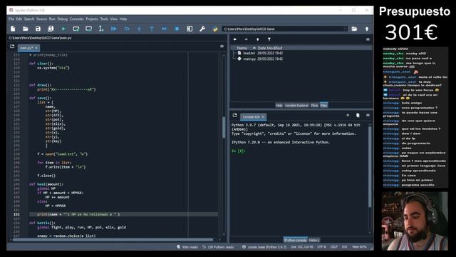 RPG en ASCII con Python смотреть онлайн