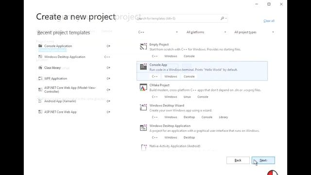 C++ Console Lesson 1: Creating a Console Application in VS 2019 смотреть онлайн