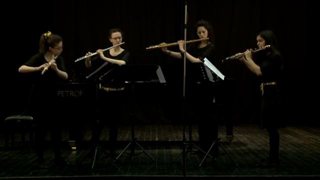 Enigma Flute Quartet - B. Papandopulo: Tri stavka za kvartet flauti смотреть онлайн