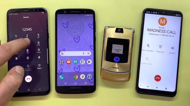 Incoming Call Samsung Galaxy S8+ and ZTE Blade A51lite/Motorola Moto 1S and Razor Gold Outgoing Cal смотреть онлайн